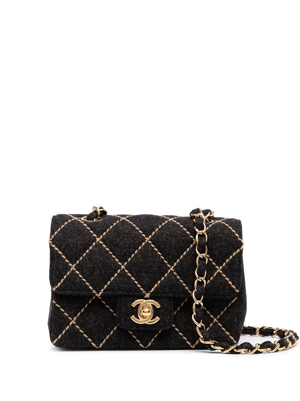 фото Chanel pre-owned сумка на плечо wild stitch classic flap 2003-2004 годов