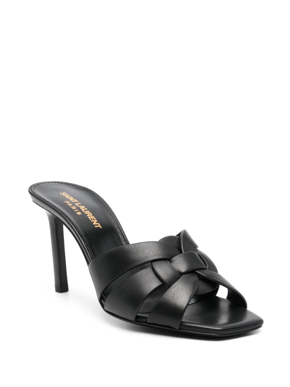 Saint Laurent 85mm Tribute mules - Black