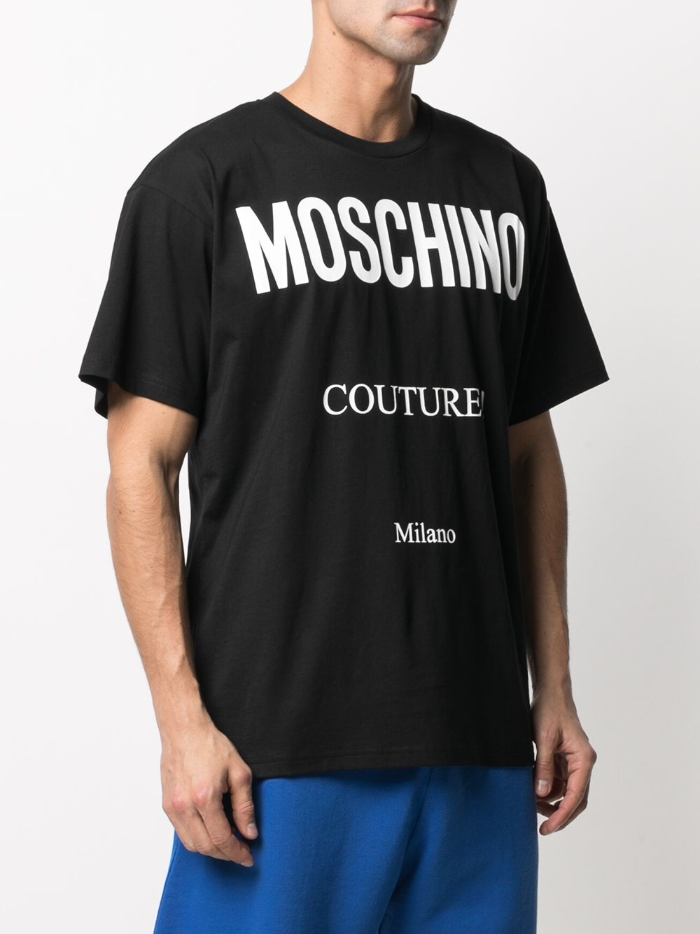 фото Moschino футболка с принтом moschino couture! milano