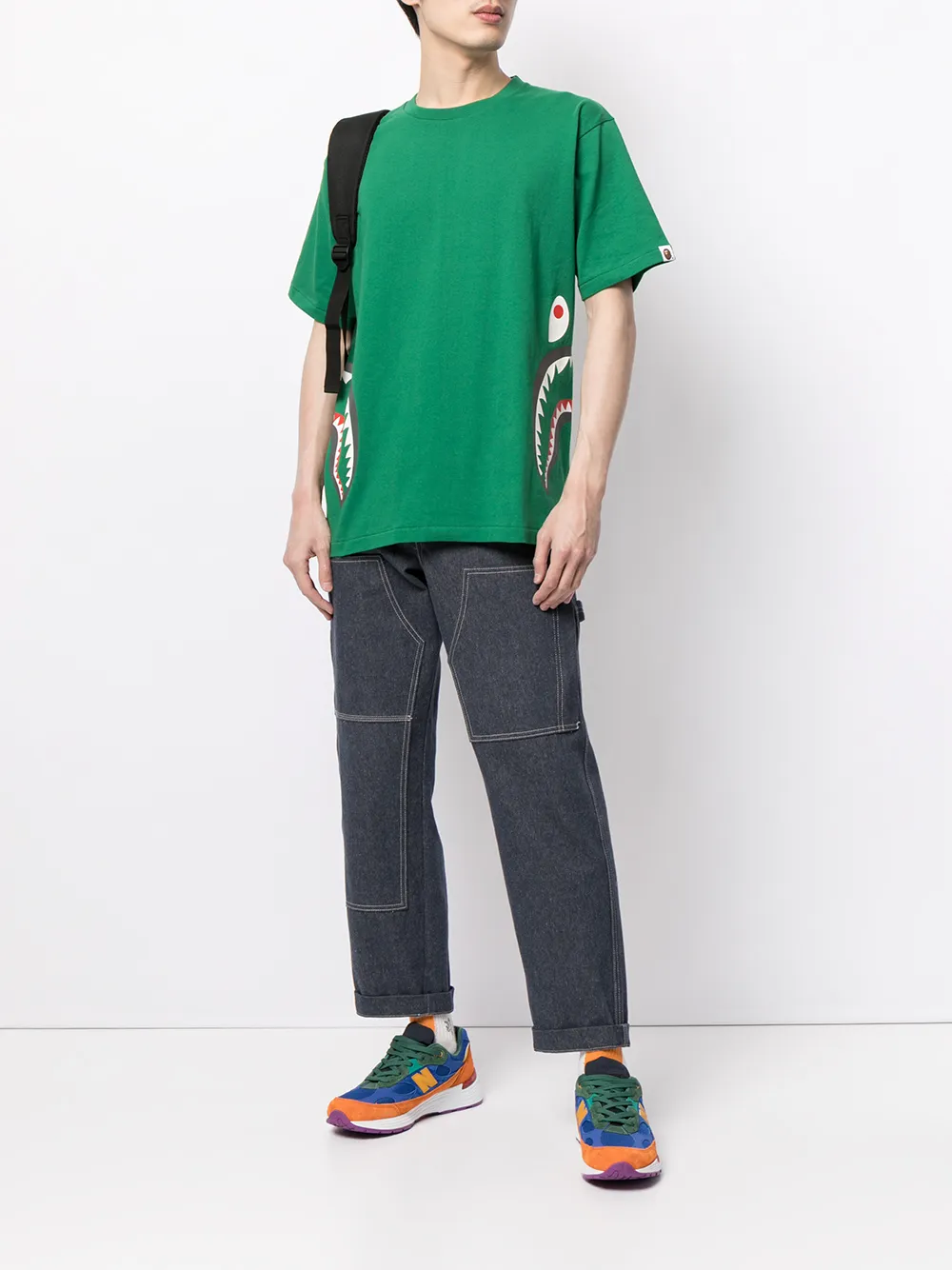 фото A bathing ape® футболка с графичным принтом