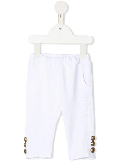 Balmain Kids pants con detalle de botones