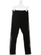 Image 1 of Balmain Kids logo tape cotton leggings