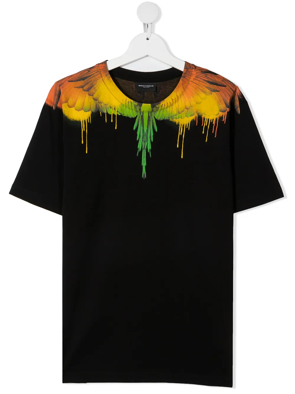 фото Marcelo burlon county of milan kids футболка с принтом wings