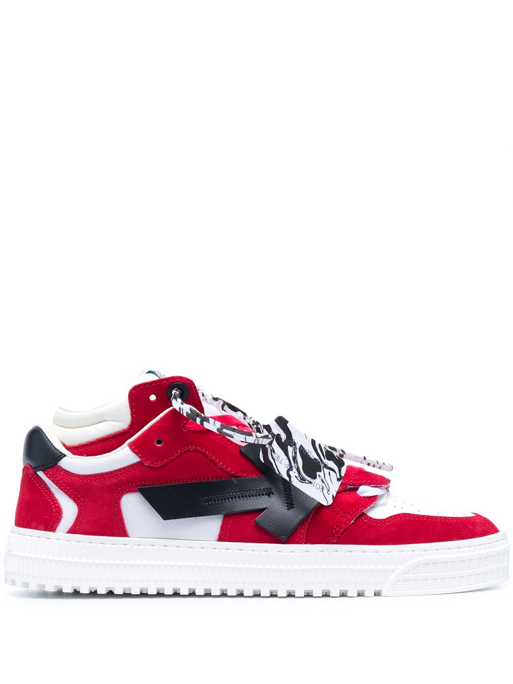 Off-white Red & White Off Court Low Sneakers In Red Black | ModeSens