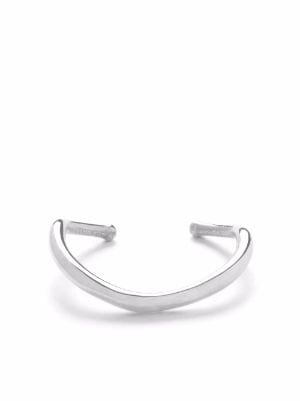 THE ALKEMISTRY 18kt White Gold Love Letter D Hoop Earring - Farfetch