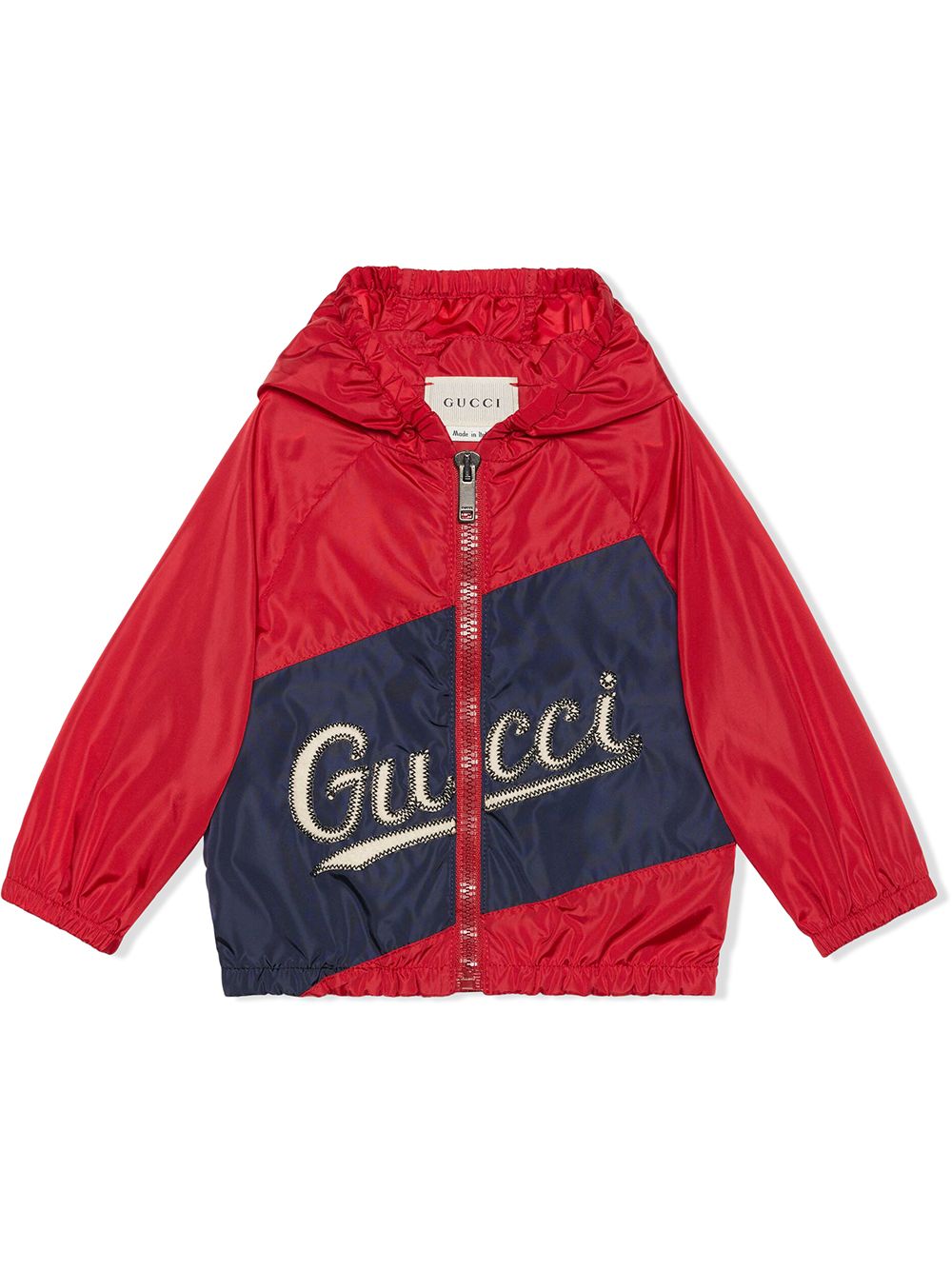 фото Gucci kids куртка с капюшоном и логотипом