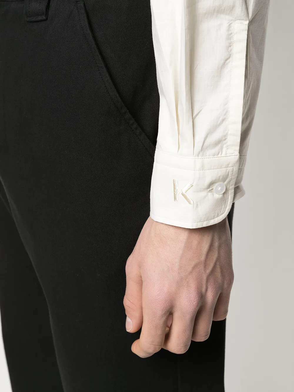 фото Kenzo рубашка с вышитым логотипом