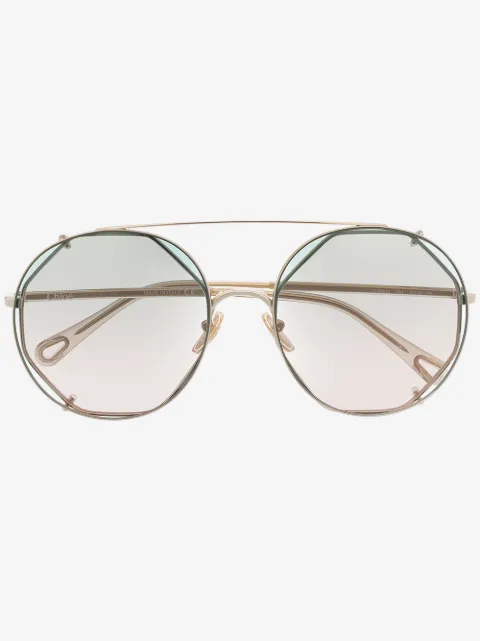 Chloé Eyewear lentes de sol con armazón oversize