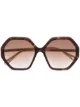 Image 1 of Chloé Eyewear Esther hexagonal-frame sunglasses