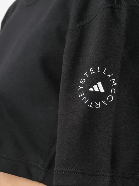 Adidas by Stella McCartney black Future Playground cropped top for women |  GL7340 at Farfetch.com