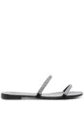 Giuseppe Zanotti Croisette crystal-embellished sandals - Black