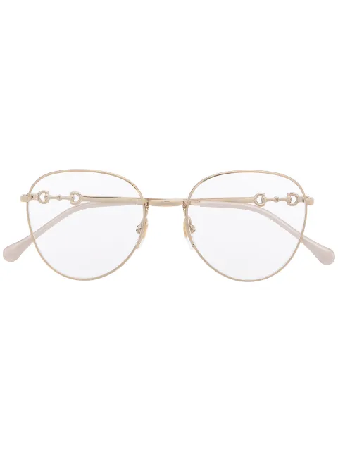 Gucci Eyewear Brille mit rundem Gestell