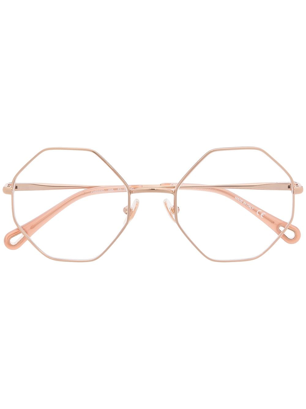 фото Chloé eyewear очки в восьмиугольной оправе