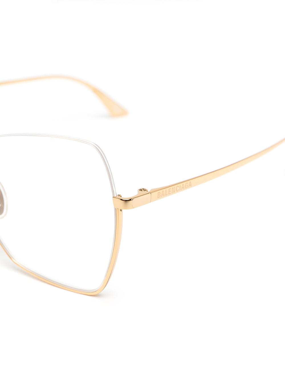 фото Balenciaga eyewear очки в массивной полуободковой оправе