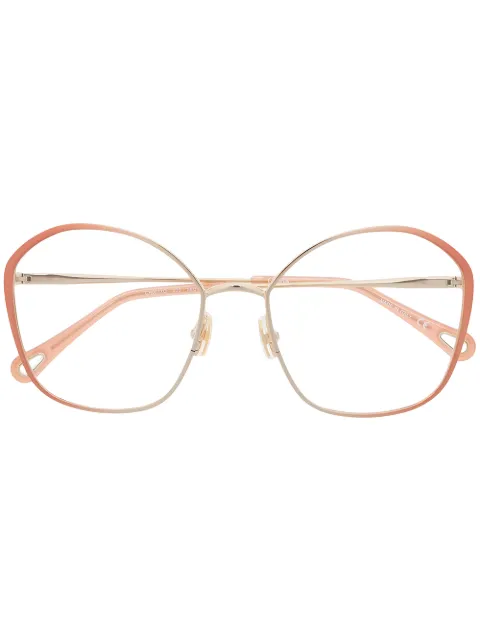 Chloé Eyewear نظارة بإطار دائري كبير