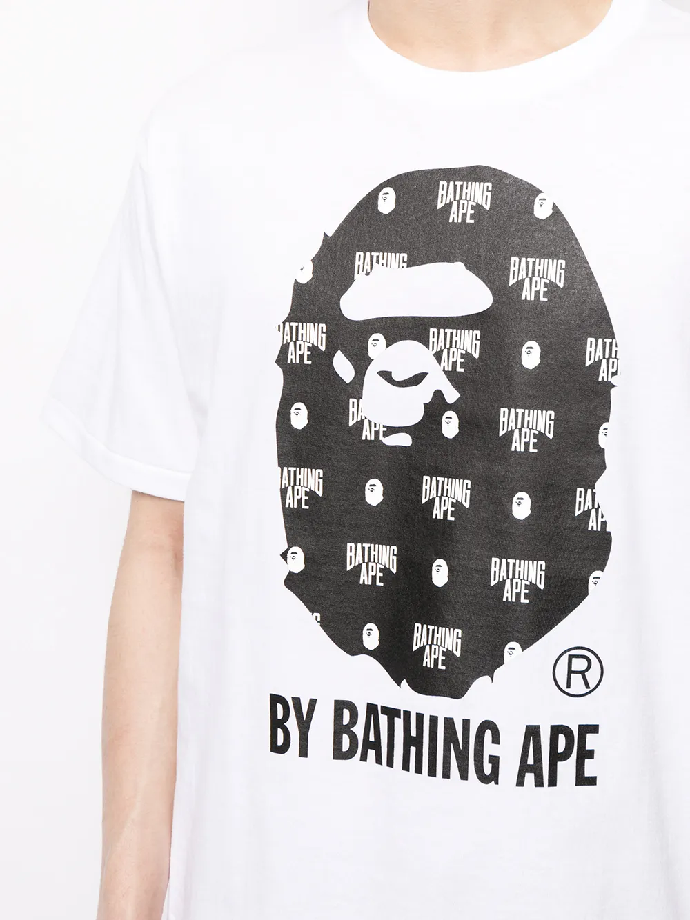 фото A bathing ape® футболка с графичным принтом