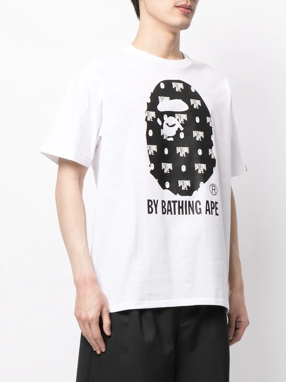 фото A bathing ape® футболка с графичным принтом