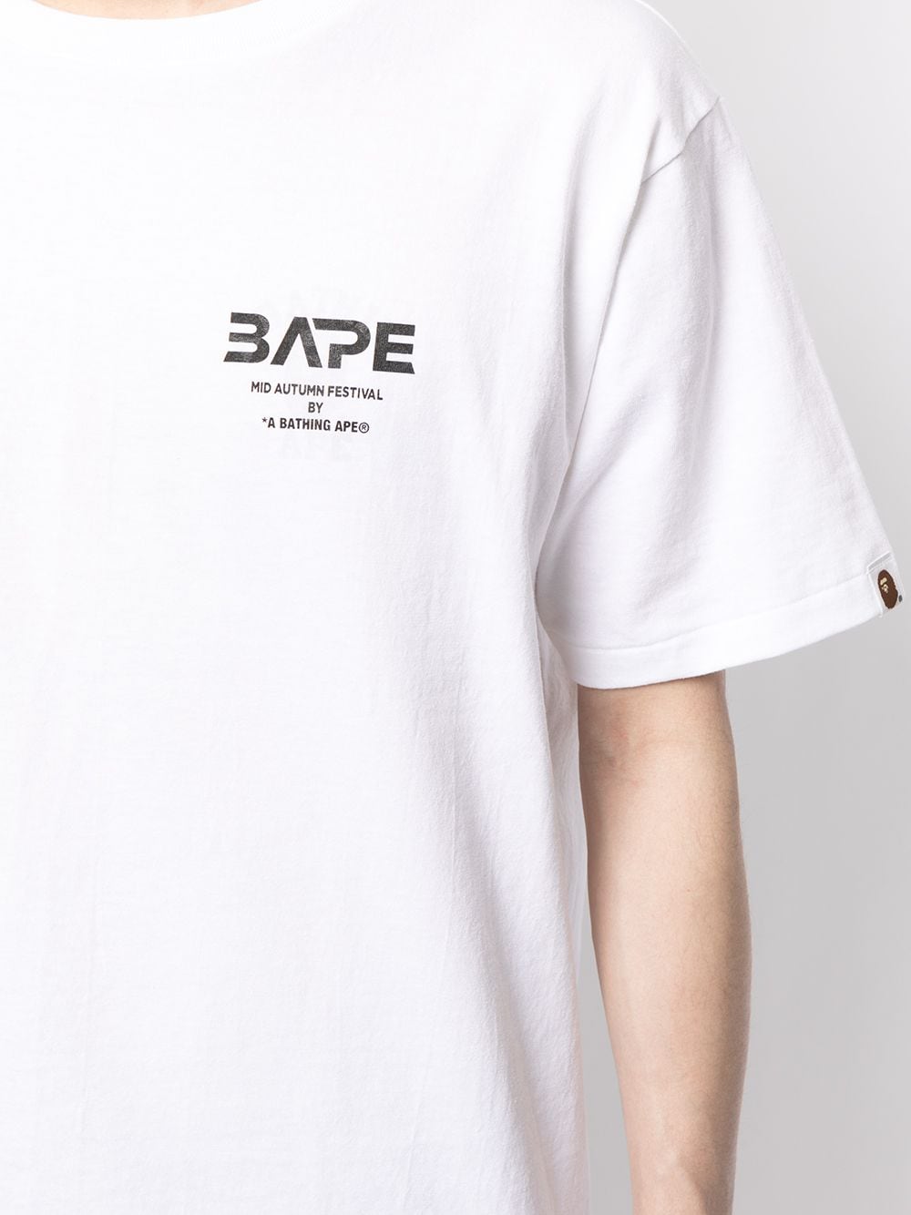 фото A bathing ape® футболка с круглым вырезом и логотипом