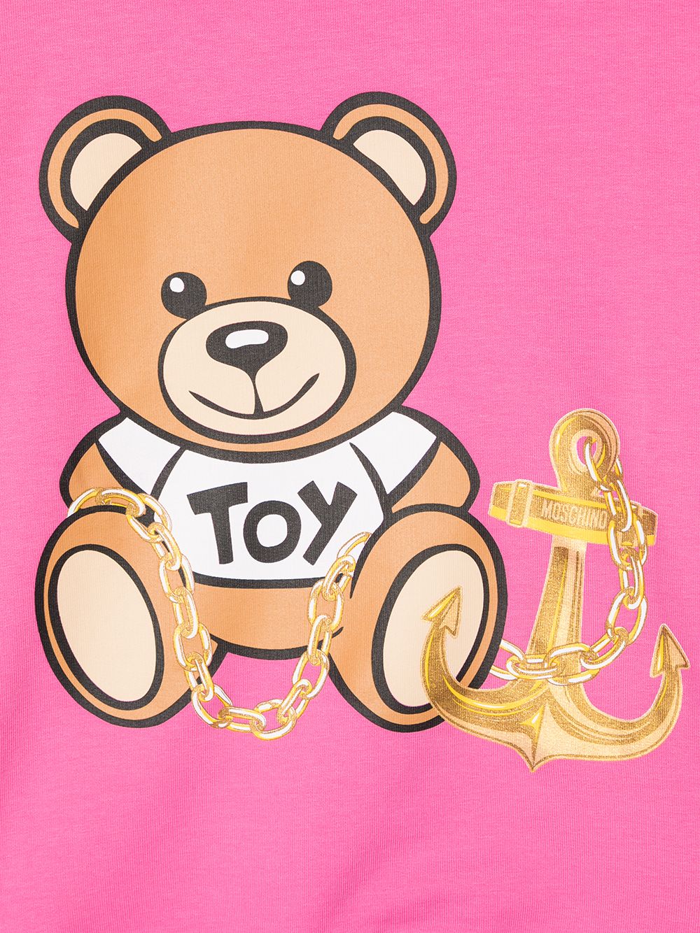 фото Moschino kids толстовка toy bear anchor