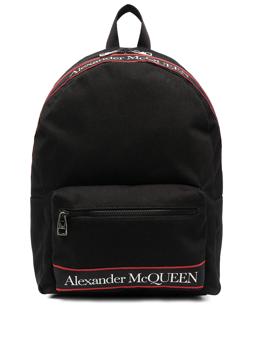 

Alexander McQueen logo print backpack - Negro