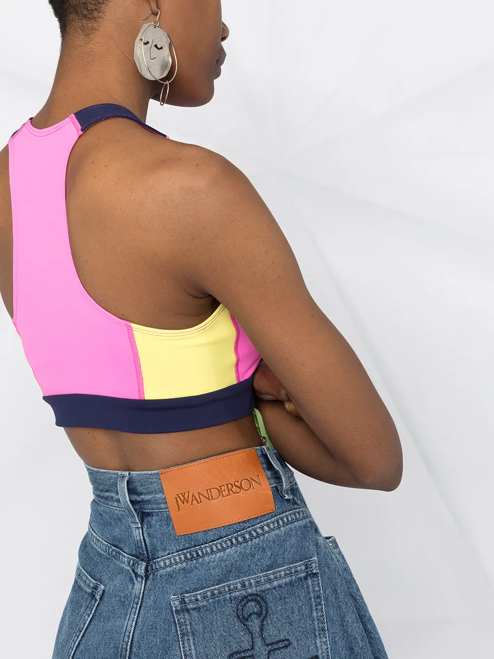 фото Msgm спортивный бюстгальтер с логотипом