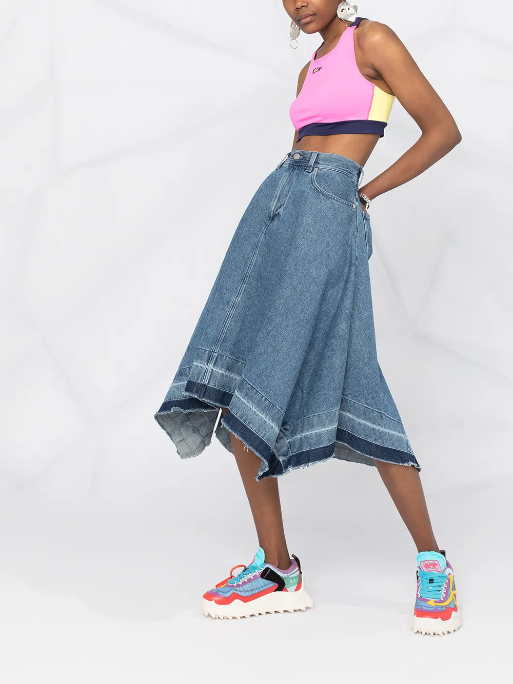 фото Msgm спортивный бюстгальтер с логотипом