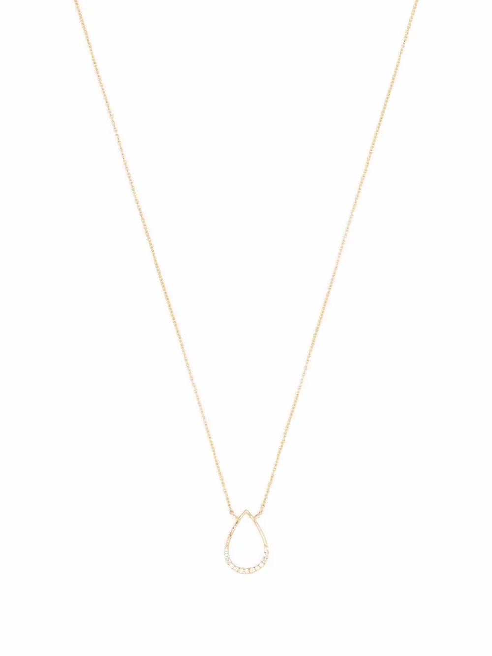 

THE ALKEMISTRY 18kt yellow gold Aria diamond pear necklace