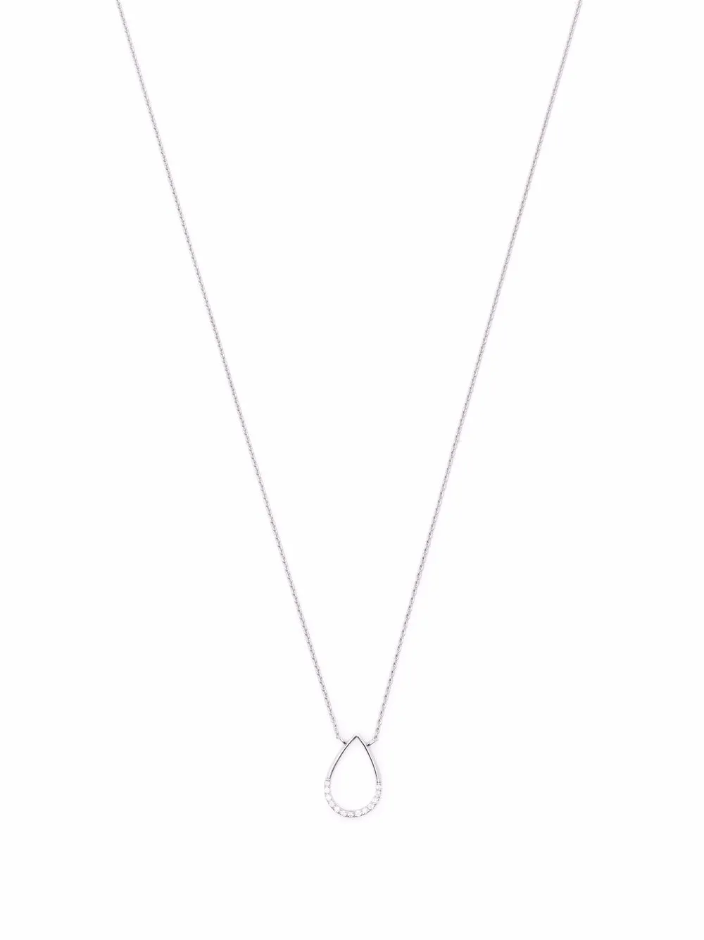 

THE ALKEMISTRY 18kt white gold Aria diamond pear necklace - Silver