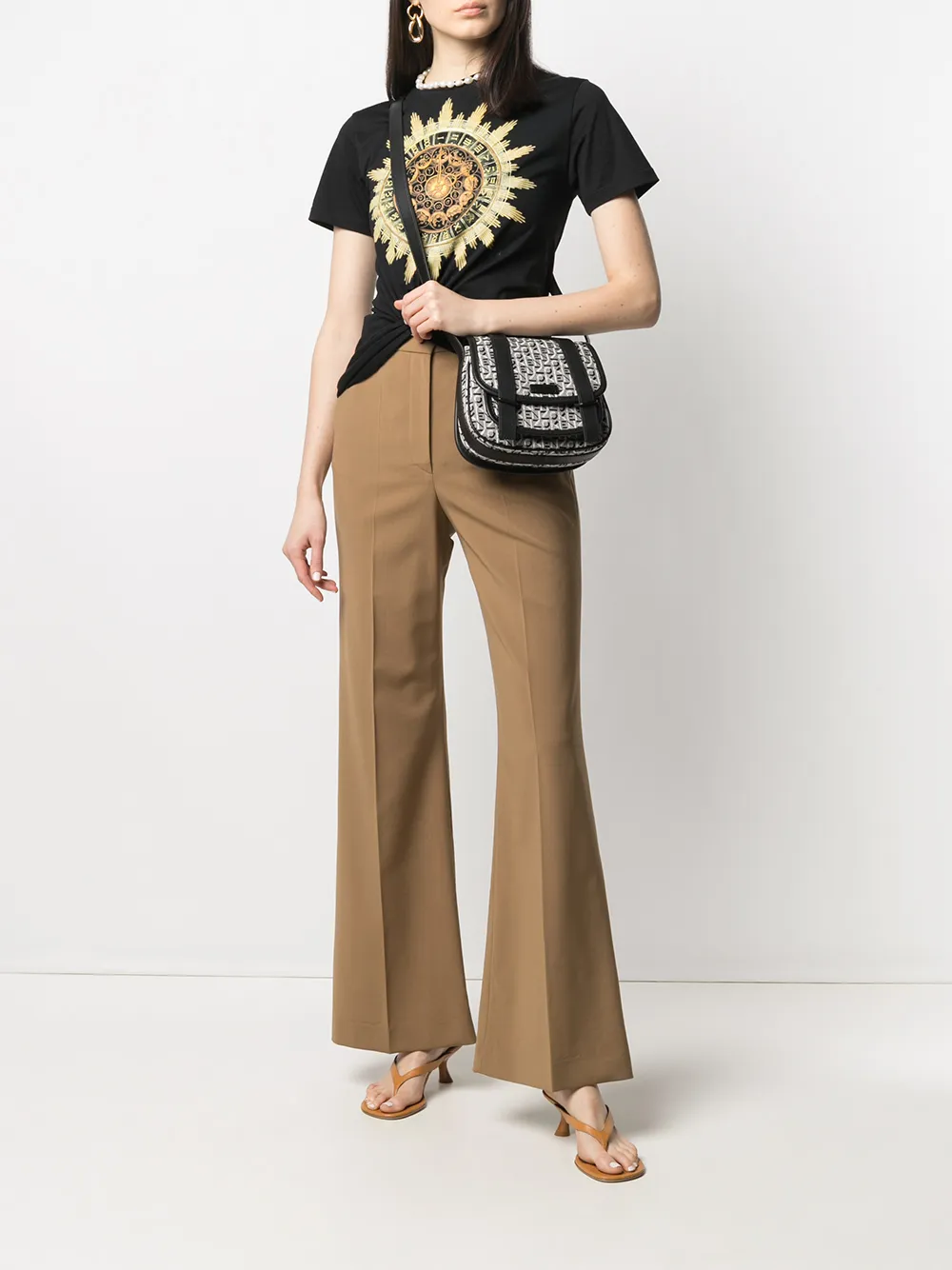 фото Kenzo маленькая жаккардовая сумка-мессенджер courier