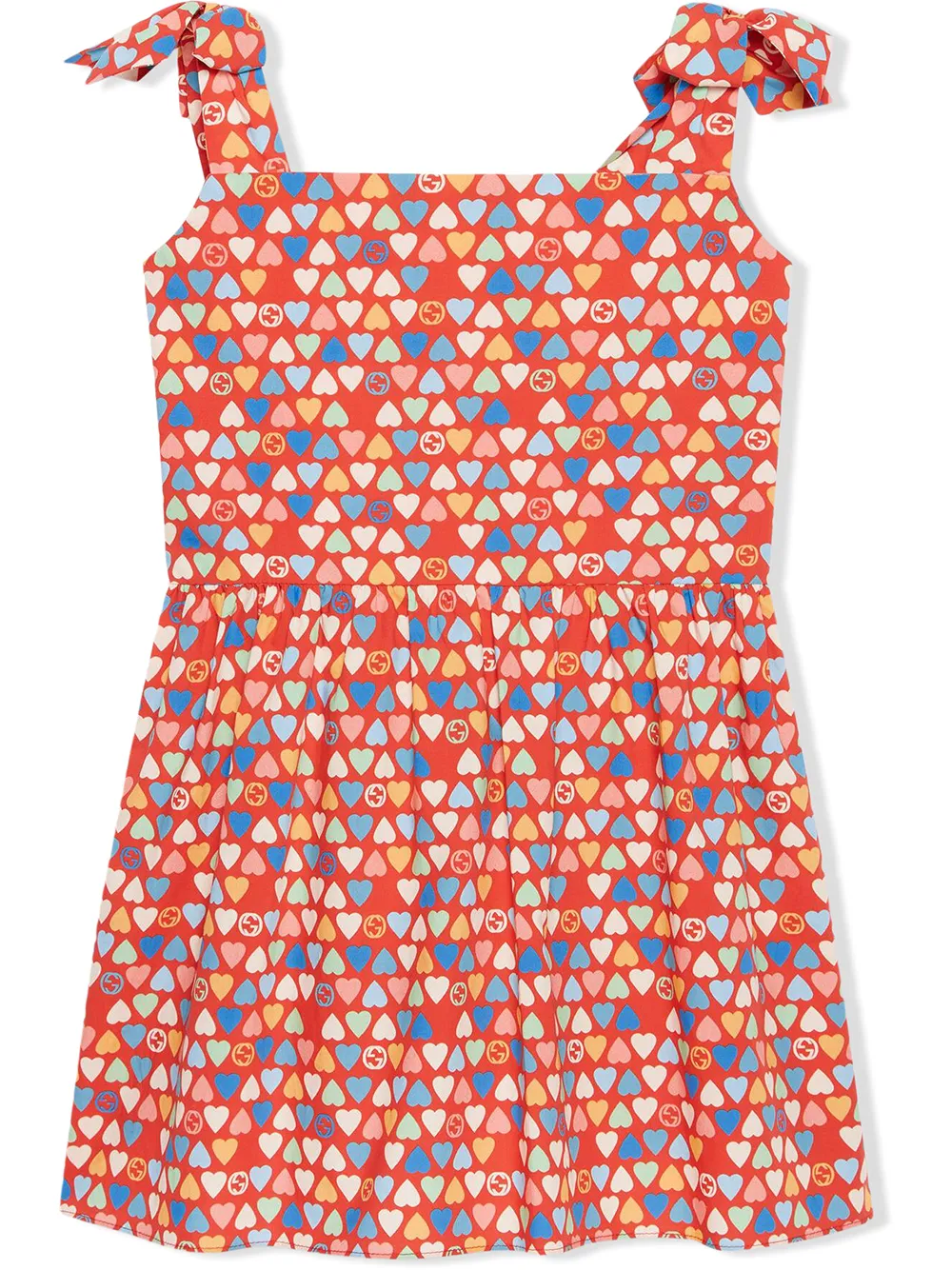 Gucci Kids Mouwloze jurk - Rood