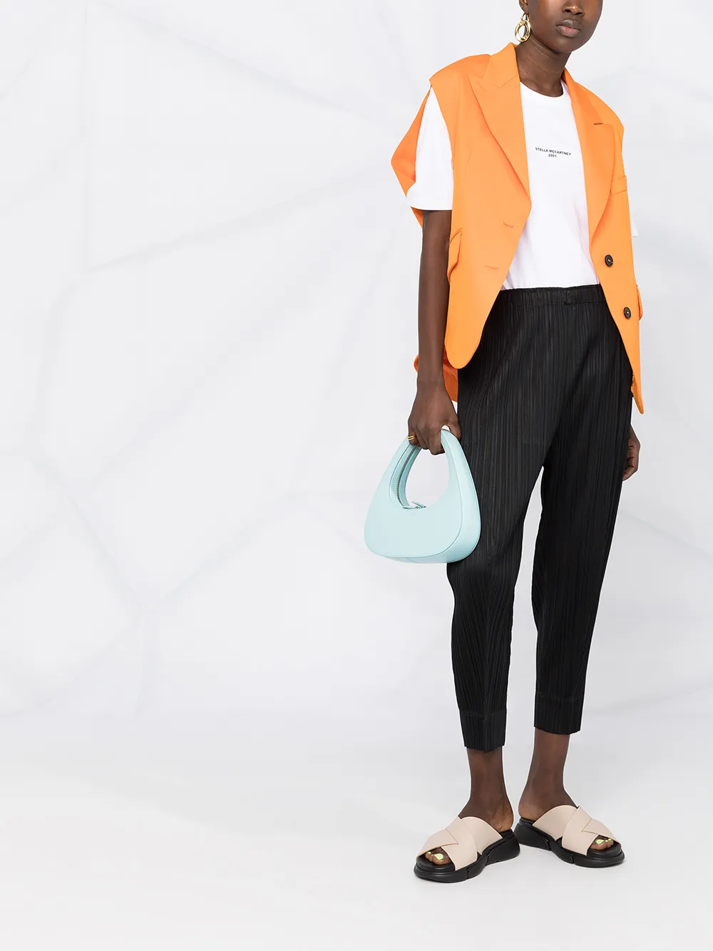 фото Pleats please issey miyake укороченные плиссированные брюки