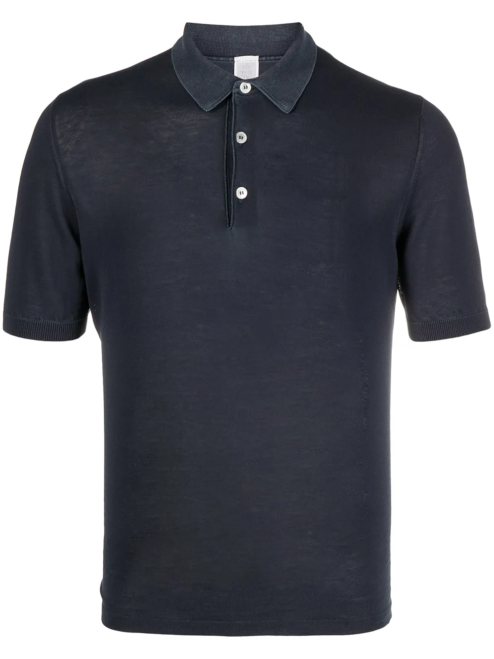 Eleventy short-sleeved cotton polo shirt | Blue | Image 1