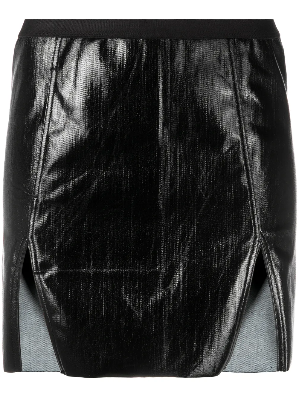 Rick Owens юбка мини с разрезом Rick Owens юбка мини с разрезом
