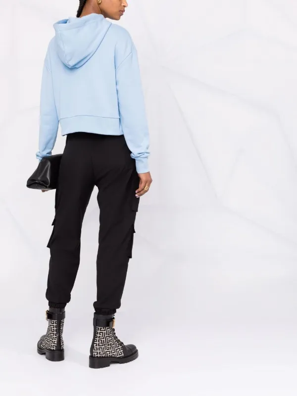 BALMAIN クロップドパーカー ブラック Balmain クロップド パーカー 通販 - FARFETCH