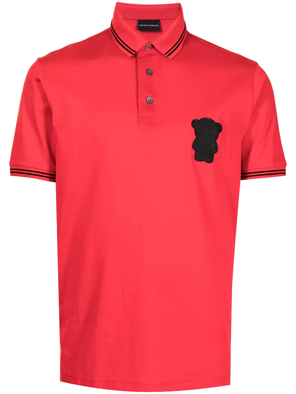 фото Emporio armani рубашка поло с нашивкой-логотипом