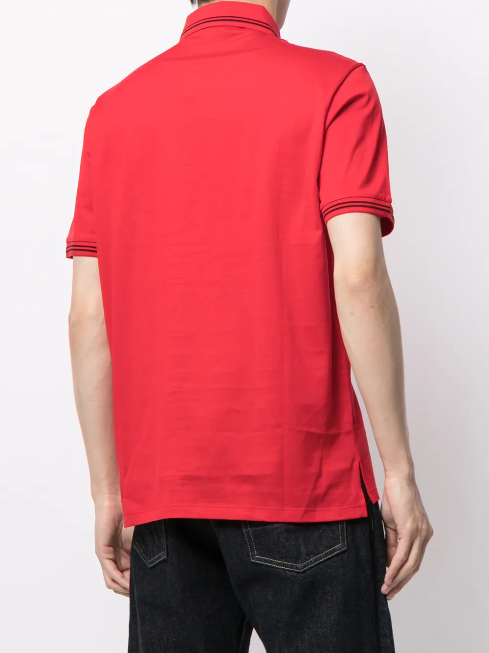 фото Emporio armani рубашка поло с нашивкой-логотипом