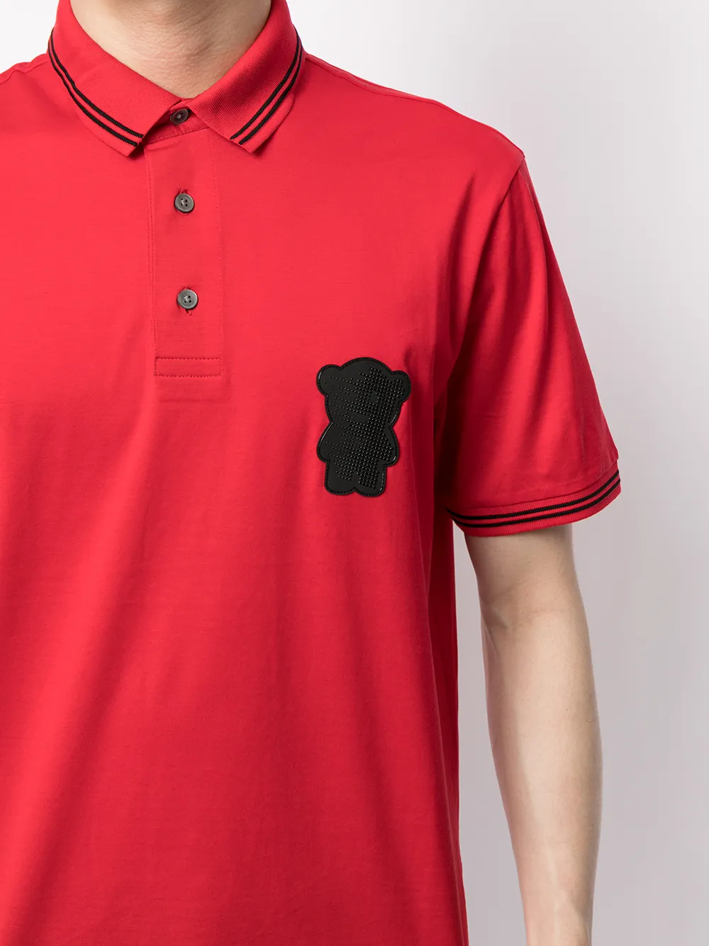 фото Emporio armani рубашка поло с нашивкой-логотипом