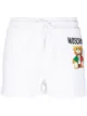 Image 1 of Moschino Teddy logo print track shorts