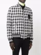 Balmain houndstooth bomber jacket