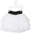 Balmain Kids sequin embellished tutu - White