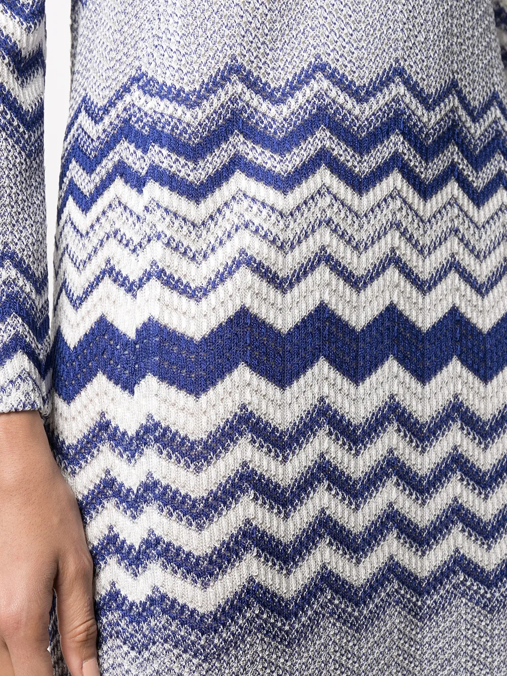 фото Missoni трикотажное платье с узором зигзаг