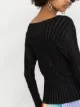 Pleats Please Issey Miyake scoop neck pleated top