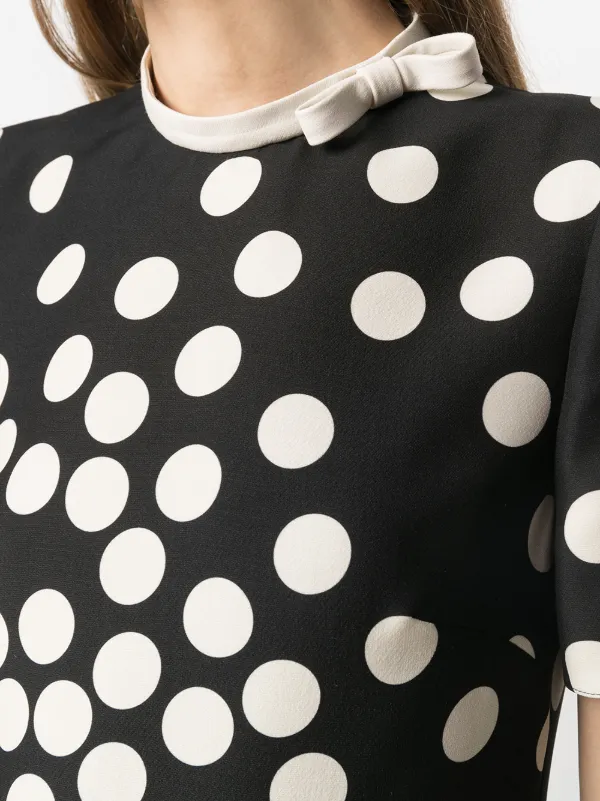 Valentino Polka Dot Shift Dress - Farfetch