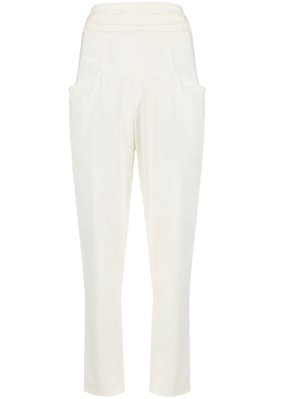 

Isabel Marant pantalones tapered con tiro alto - Neutro