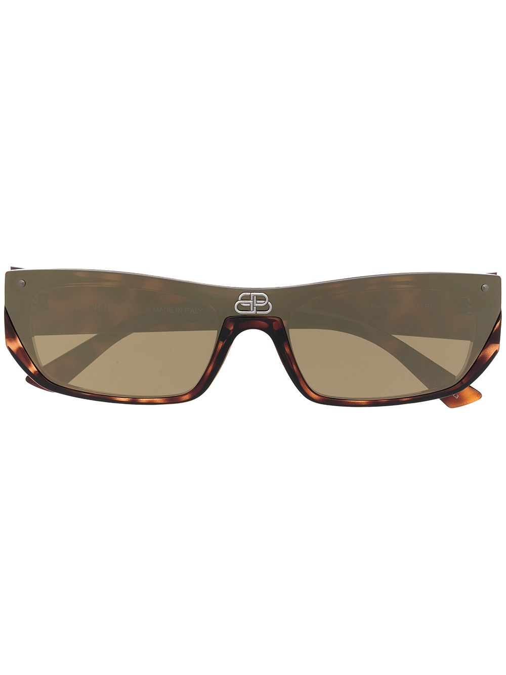 фото Balenciaga eyewear солнцезащитные очки shield в прямоугольной оправе