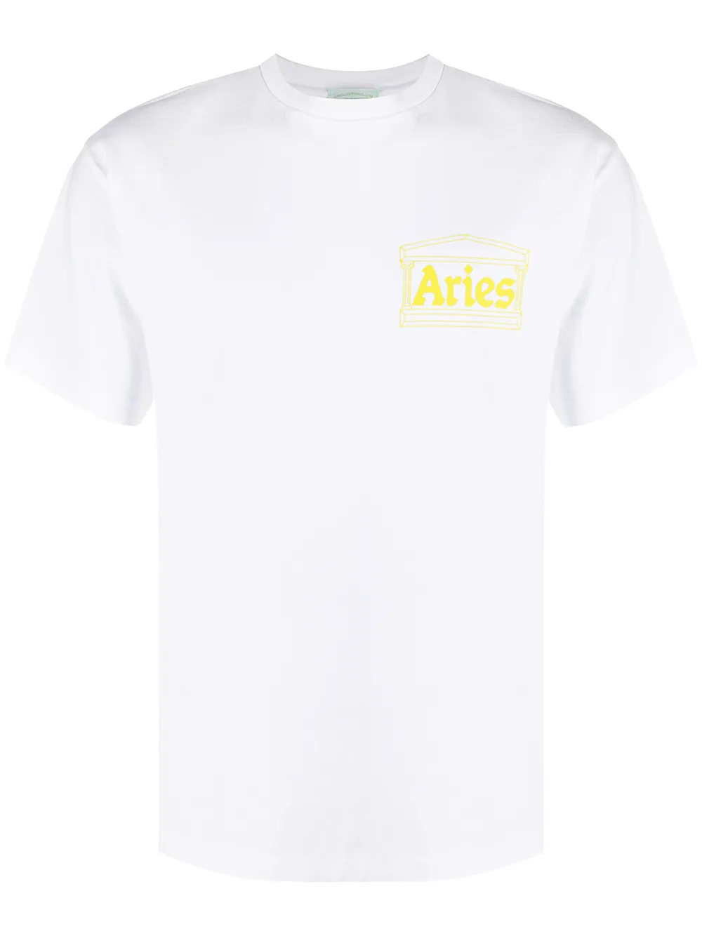 

Aries playera con logo estampado - Blanco