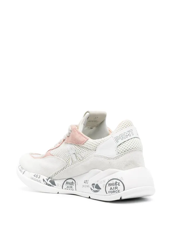 Premiata Scarlett low-top lace-up trainers - Neutrals - Wheretoget