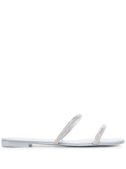 Sandales à ornements en cristal - Giuseppe Zanotti - Modalova