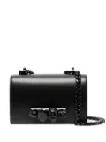 Alexander McQueen mini Jewelled Satchel crossbody bag - Black