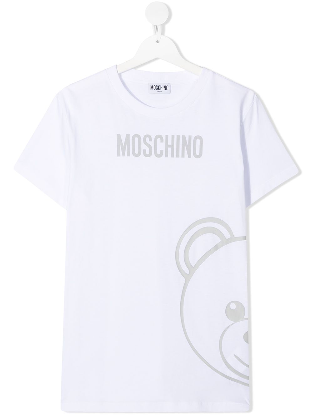 фото Moschino kids футболка с принтом teddy bear